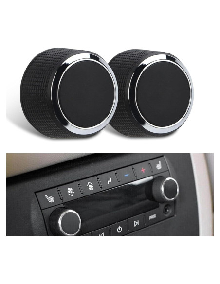 Perillas de Volumen de Coche ijuicy 2 PCS Antideslizantes para Cadillac Chevrolet GMC