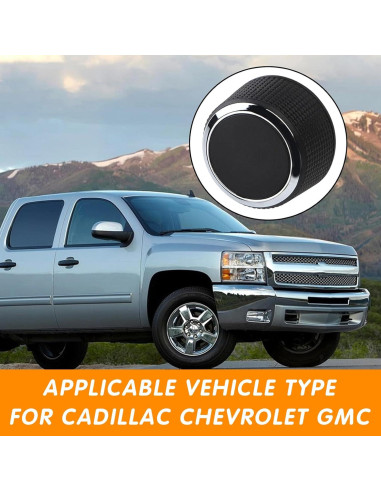 Perillas de Volumen de Coche ijuicy 2 PCS Antideslizantes para Cadillac Chevrolet GMC