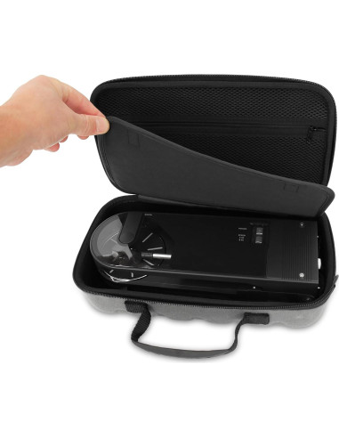 Funda de Viaje CASEMATIX para Tocadiscos Portátil Audio-Technica AT-SB727 - Gris