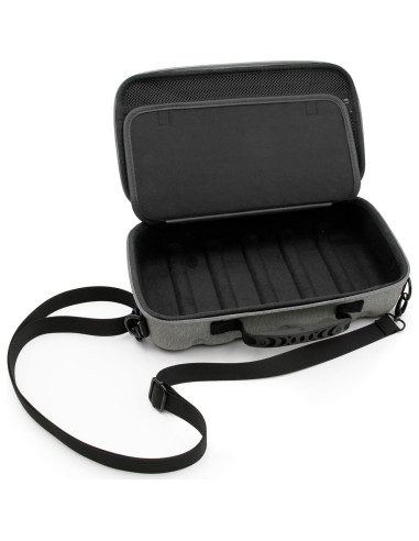 Funda de Viaje CASEMATIX para Tocadiscos Portátil Audio-Technica AT-SB727 - Gris