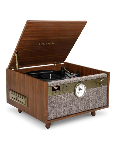 Centro de Música Victrola Century 6-en-1 con Bluetooth y Vinilo