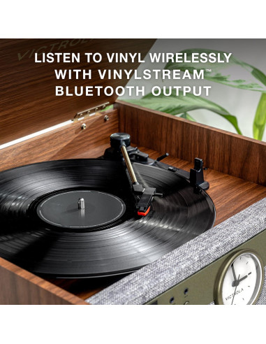 Centro de Música Victrola Century 6-en-1 con Bluetooth y Vinilo