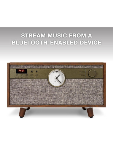 Centro de Música Victrola Century 6-en-1 con Bluetooth y Vinilo