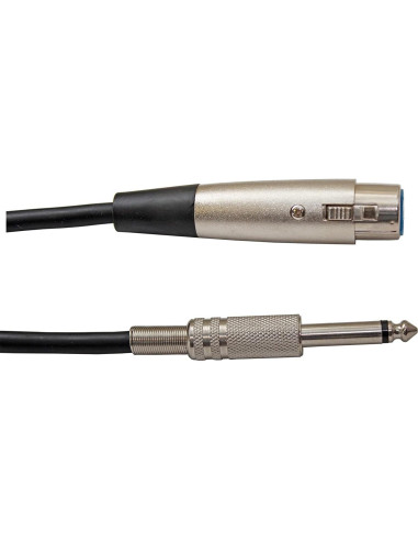 Cable de micrófono NTQinParts 1.8 m XLR hembra a TRS 1/4"