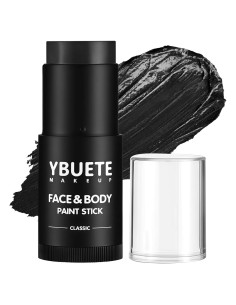 Pintura Facial y Corporal Negra YBUETE 60g Cobertura Completa