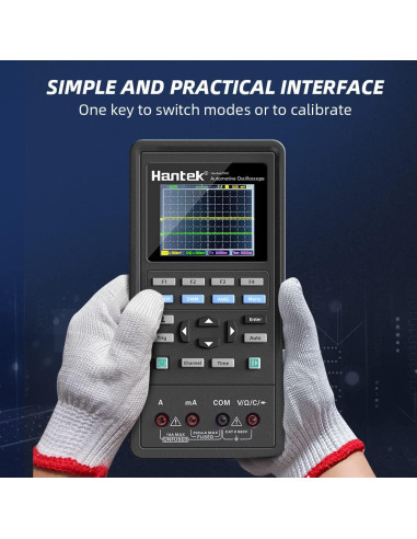 Osciloscopio Digital Hantek 2D42 40MHz 2CH Multímetro Generador