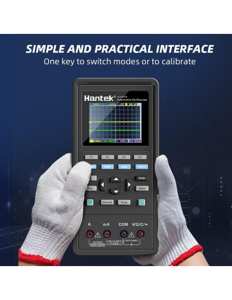 Osciloscopio Digital Hantek 2D42 40MHz 2CH Multímetro Generador