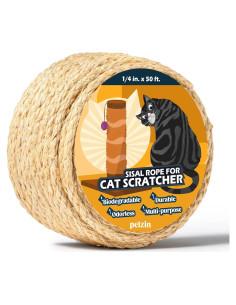 Cuerda de sisal natural PELZIN 0.64 cm x 15.24 m para gatos