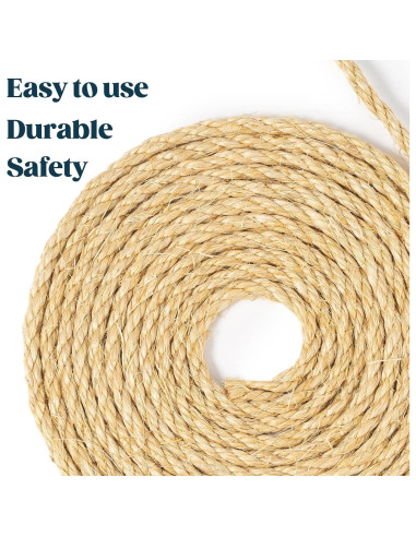 Cuerda de sisal natural PELZIN 0.64 cm x 15.24 m para gatos