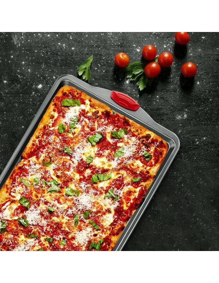 Juego de Bandejas para Hornear Boxiki Kitchen - Set de 3, Acero al Carbono Antiadherente