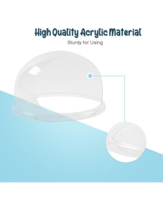 Cubierta Acrílica ROVSUN para Máquina de Algodón de Azúcar 53.34 cm 2