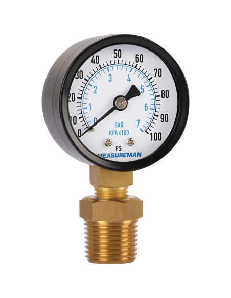 Medidor de Presión de Bomba de Pozo Measureman 2" 0-7 bar