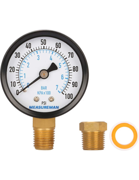Medidor de Presión de Bomba de Pozo Measureman 2" 0-7 bar