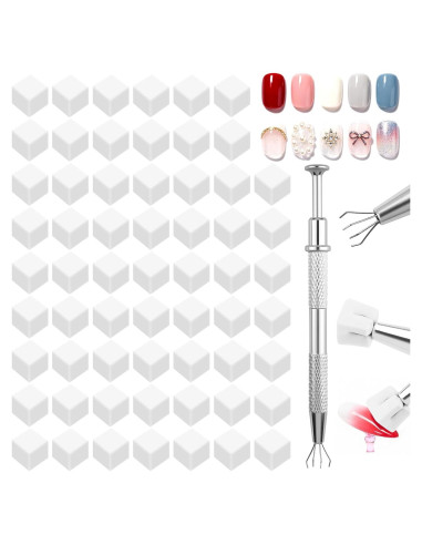 Kit de 200 Esponjas de Uñas Ombre Asofelk con Herramienta