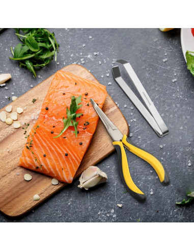 Kit de Pinzas para Espinas de Pescado THAMIAO 15.24 cm Acero Inoxidable