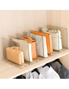 Organizador de Carteras Ajustable xydstay 61.7x28.4cm Transparente 2