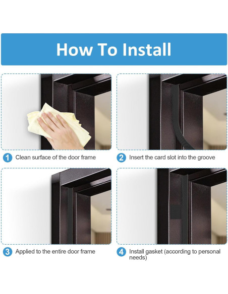Sello de Burlete para Puerta Pluden 26FT Negro Aislante Acústico
