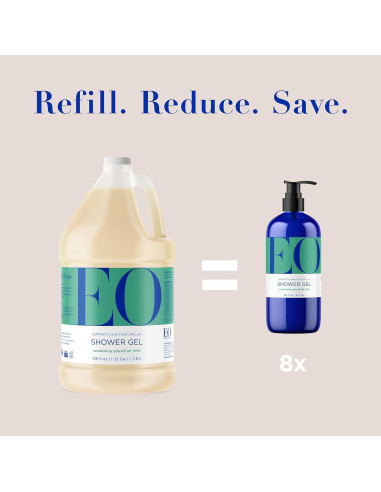 Gel de Ducha EO Pomelo y Menta 3.78L Orgánico Sin Parabenos