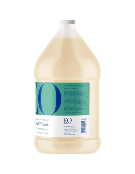 Gel de Ducha EO Pomelo y Menta 3.78L Orgánico Sin Parabenos