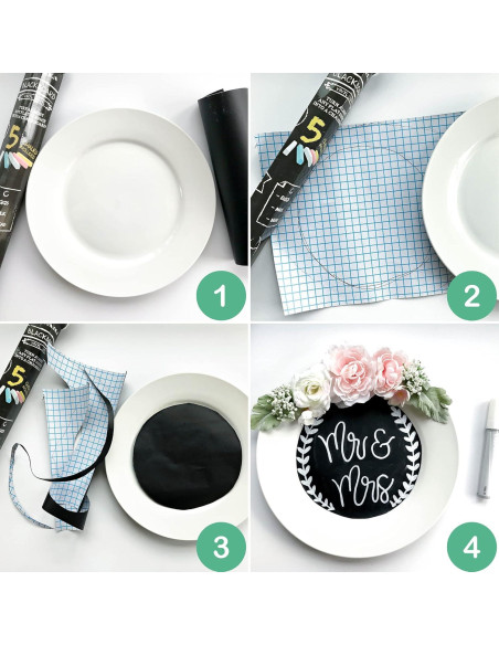 Papel Tapiz de Pizarra Kassa 0.43m x 2.44m con Marcadores