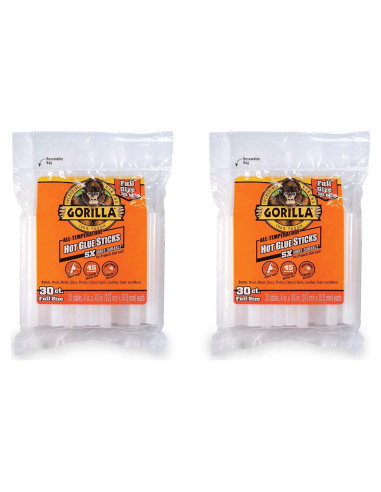 Palitos de Pegamento Caliente Gorilla 30 Unidades 10.16 cm