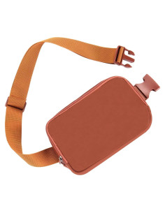 Bolso de Cinturón Fanny Pack Unisex Tlmody-1 Café 20x5x13cm