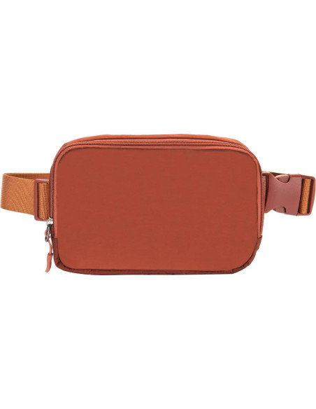 Bolso de Cinturón Fanny Pack Unisex Tlmody-1 Café 20x5x13cm
