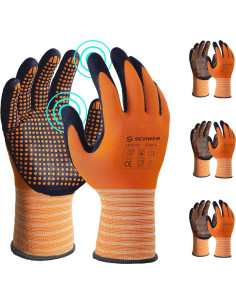 Guantes de Trabajo Schwer LT5619 L Nitrilo + Mangas ANSI A9 2