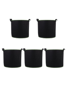Bolsas de Crecimiento de Tela YARNOW 4 Galones 5 Pcs