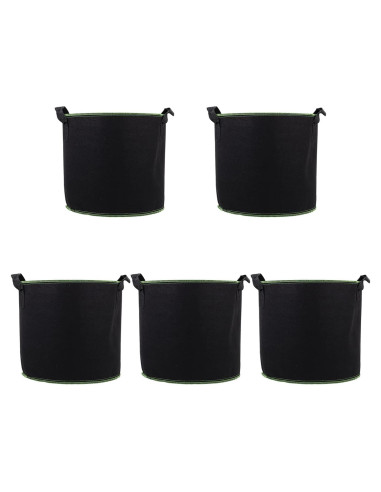 Bolsas de Crecimiento de Tela YARNOW 4 Galones 5 Pcs