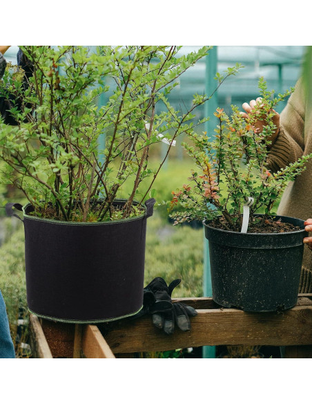 Bolsas de Crecimiento de Tela YARNOW 4 Galones 5 Pcs