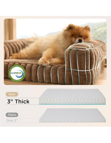 Cama Ortopédica para Perros Bedsure 60x45cm Impermeable