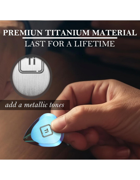 Pua de Guitarra de Titanio Ti-Geek 2.8mm Plata Metálica