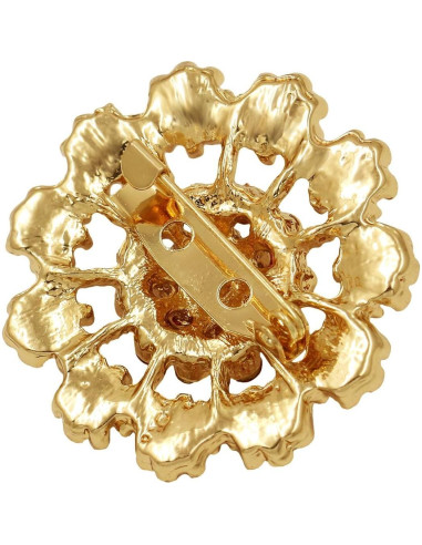 Lote 24 Broches de Cristal Multicolor Mutian 3-3.5cm