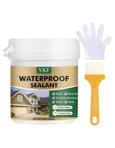 Sellador Impermeable Transparente YKF 12 Oz para Fugas