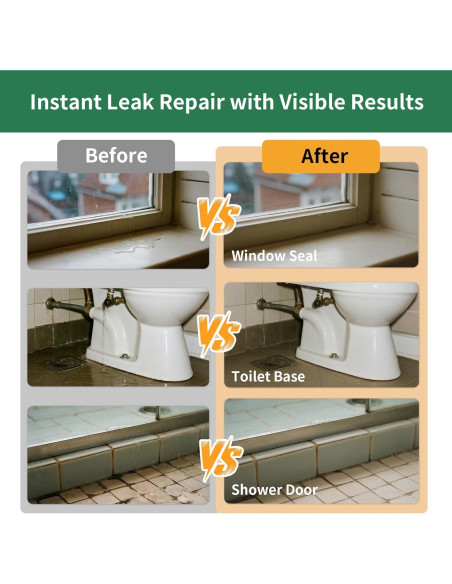 Sellador Impermeable Transparente YKF 12 Oz para Fugas