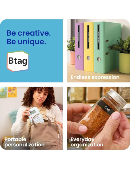 Cinta de Etiqueta Brother Btag131 12mm x 4m Transparente