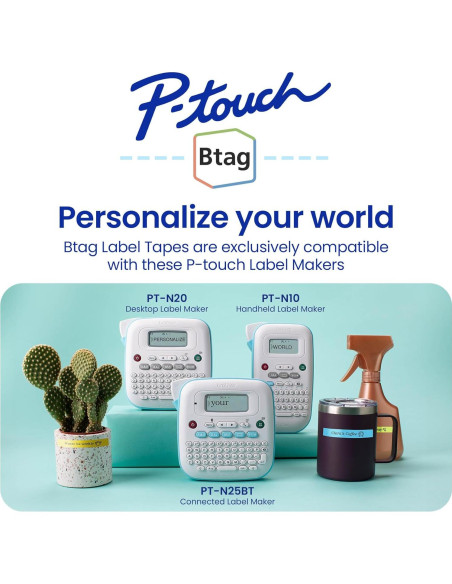 Cinta de Etiqueta Brother Btag131 12mm x 4m Transparente