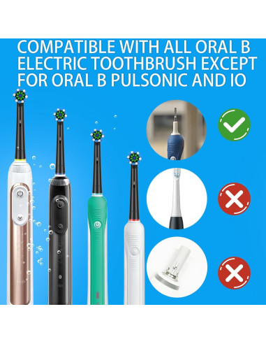 Cabezas de cepillo de repuesto Schallcare para Oral-B, 12 Pcs