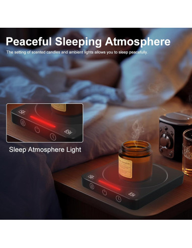 Calentador de Tazas de Café Iporru Modelo Negro con Pantalla Dual