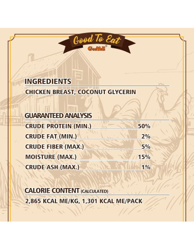 Golosinas para Perros Gootoe Pechuga de Pollo Jerky 450g