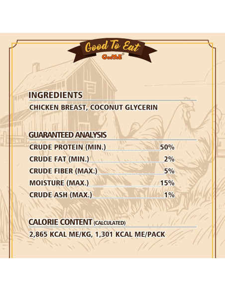 Golosinas para Perros Gootoe Pechuga de Pollo Jerky 450g