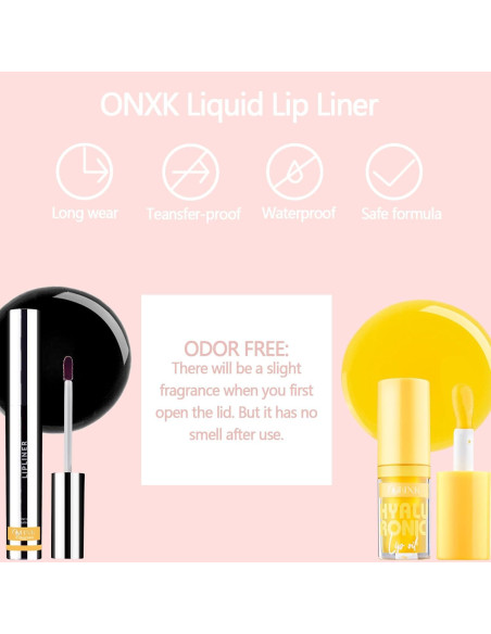 Kit de Tatuaje de Labios ONXK - Tinte y Delineador Peel Off