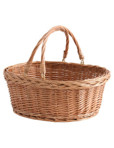 Cesta de Picnic de Mimbre Longero 29x39x15cm Amarillo