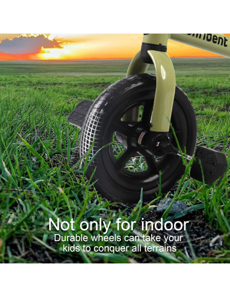 Triciclo 3 en 1 YGJT Verde Militar para Niños 2-5 Años