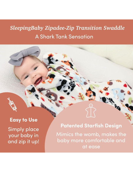 SleepingBaby Zipadee-Zip Manta de Fleece Albahaca X-Pequeño