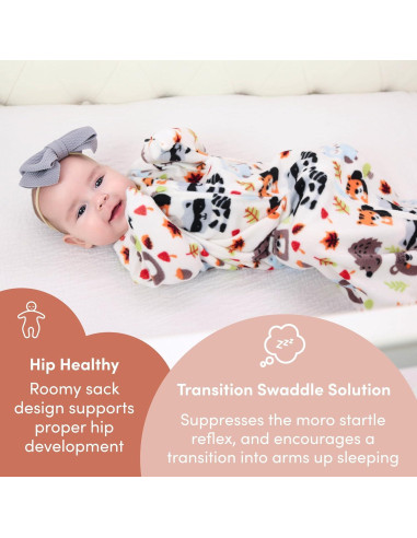 SleepingBaby Zipadee-Zip Manta de Fleece Albahaca X-Pequeño