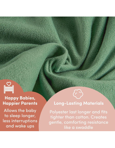 SleepingBaby Zipadee-Zip Manta de Fleece Albahaca X-Pequeño