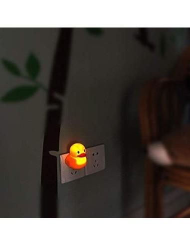 Paquete de 2 luces nocturnas LED con sensor automático 2700K