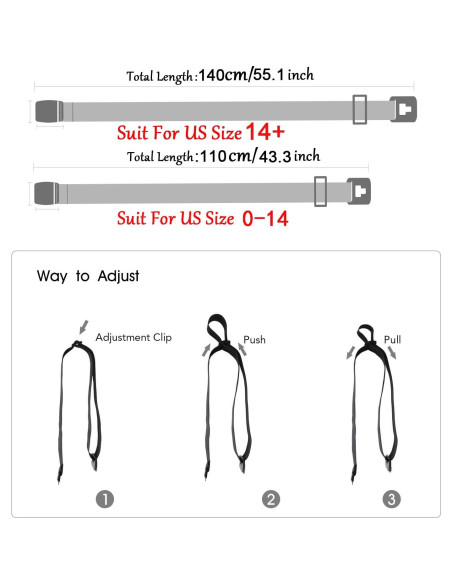 Cinturón Elástico Invisible JASGOOD para Mujeres Ajustable